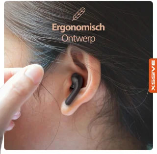Draadloze Bluetooth Oordopjes V5.2 Zwart - In Ear Met Microfoon