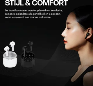 Draadloze Bluetooth Oordopjes Wit