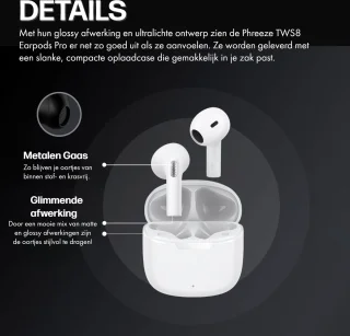 Draadloze Bluetooth Oordopjes Zwart