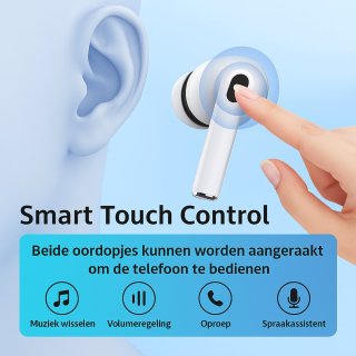 Draadloze In Ear Oordopjes Bluetooth 5.4 met Noise Cancelling