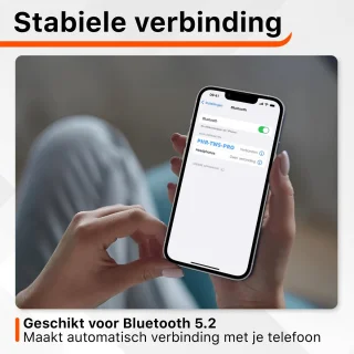 Draadloze Oordopjes Bluetooth 5.2 Zwart