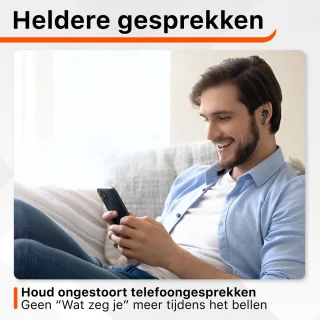 Draadloze Oordopjes Bluetooth 5.2 Zwart
