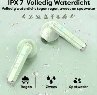 Draadloze Oordopjes Bluetooth 5.3 Groen