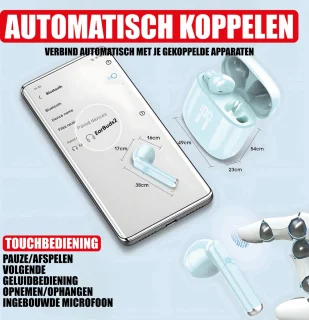 Draadloze Oordopjes Bluetooth Blauw