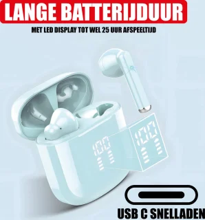 Draadloze Oordopjes Bluetooth Blauw