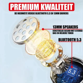 Draadloze Oordopjes Bluetooth Blauw