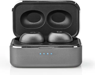 Draadloze Oordopjes Bluetooth Grijs/Zilver Charging Case