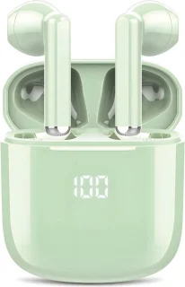 Draadloze Oordopjes Bluetooth Groen Noise Cancelling Microfoon