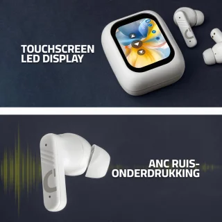 Draadloze Oordopjes Bluetooth Met Powerbank Case Wit