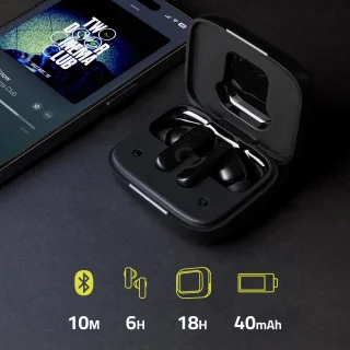 Draadloze Oordopjes Bluetooth met Powerbank Case Zwart