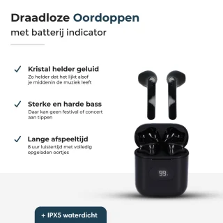 Draadloze Oordopjes Bluetooth Wireless Earbuds