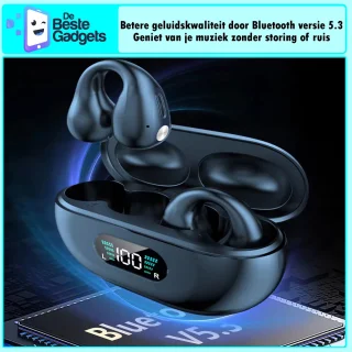 Draadloze oordopjes met oorclip Kaki Bluetooth 5.3