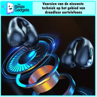 Draadloze oordopjes met oorclip Kaki Bluetooth 5.3