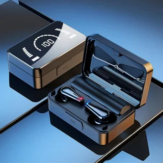 DrPhone AeroBeats Draadloze Bluetooth Earbuds Zwart