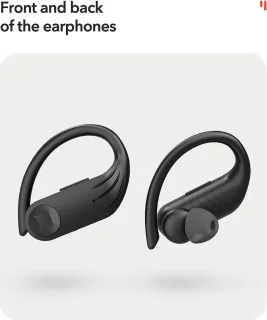 DrPhone DualTune Bluetooth 5.0 Draadloze Sport Oordoppen Zwart