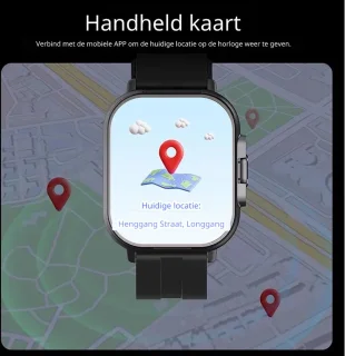 DrPhone DualX Duo2 Smartwatch - Zwart