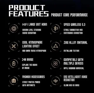 DrPhone FuturX TWS Bluetooth 5.3 Oordopjes Zilver