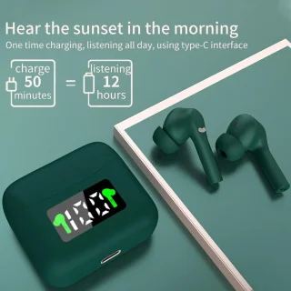 DrPhone G3 Bluetooth 5.2 Draadloze Oordoppen Groen