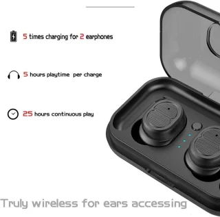 DrPhone GearX8 Draadloze Bluetooth Earbuds Wit