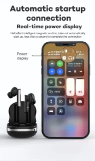 DrPhone Hi-NX Draadloze Bluetooth 5.3 In-Ear Oordoppen Zwart