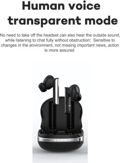 DrPhone Hi-NX Draadloze Bluetooth 5.3 In-Ear Oordoppen Zwart