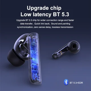 DrPhone Hi-NX Draadloze Bluetooth 5.3 In-Ear Oordoppen Zwart