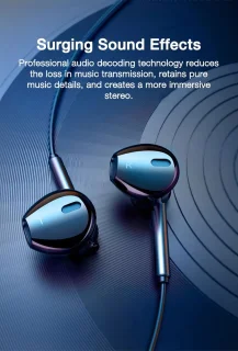 DrPhone M10 In-Ear Oordopjes Bedraad Zwart
