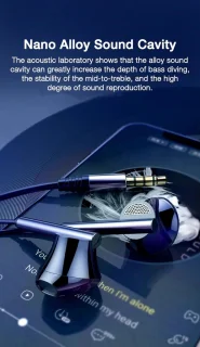 DrPhone M10 In-Ear Oordopjes Bedraad Zwart