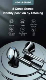 DrPhone M10 In-Ear Oordopjes Bedraad Zwart