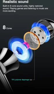 DrPhone M10 In-Ear Oordopjes Bedraad Zwart
