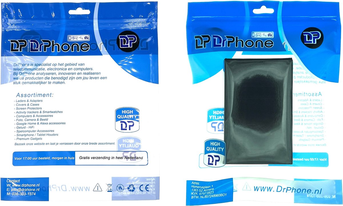DrPhone SilencePro Lightning In-Ear Oordoppen Zwart