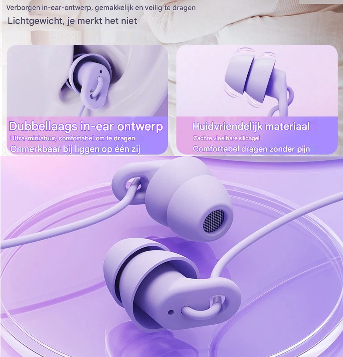 DrPhone SilencePro Lightning In-Ear Oordoppen Zwart