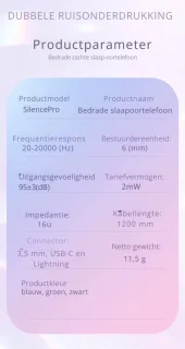 DrPhone SilencePro USB-C In-Ear Oordoppen Groen