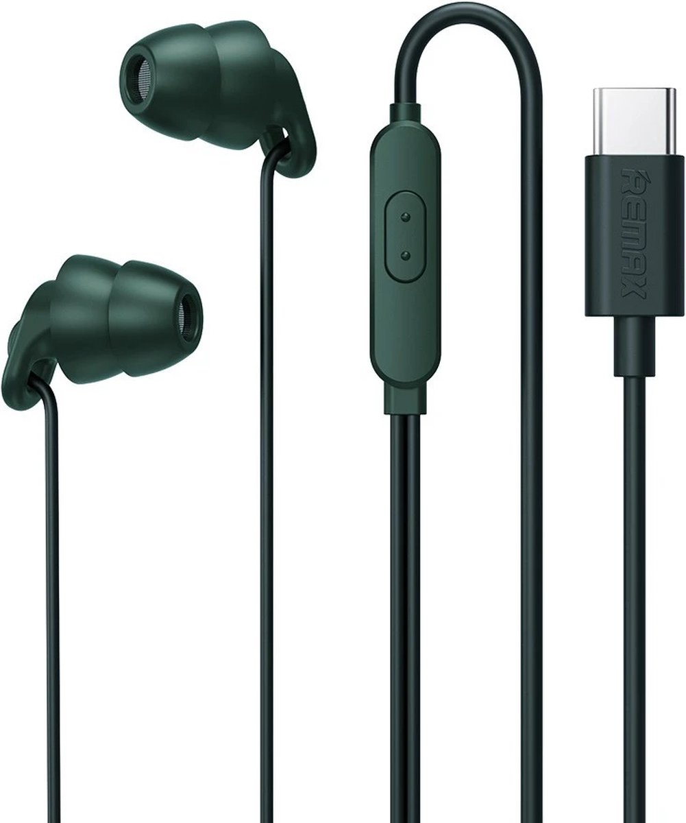 De DrPhone SilencePro USB-C In-Ear Oordoppen Groen in één oogopslag