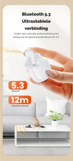 DrPhone Toocki V2 Bluetooth 5.3 Draadloze Oordopjes