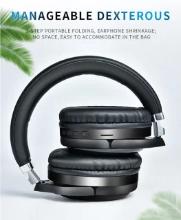DrPhone WH1 Bluetooth Koptelefoon Zwart
