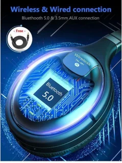 DrPhone WH1 Bluetooth Koptelefoon Zwart