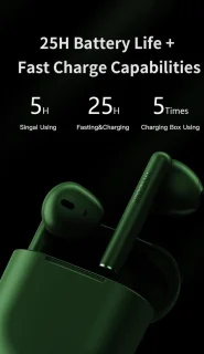 DrPhone WHIZ2 Draadloze In-Ear Oordoppen Groen
