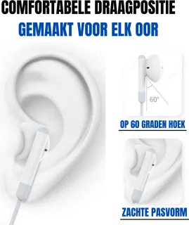 DTH USB-C In-Ear Oordopjes Met Microfoon 120cm Bedraad