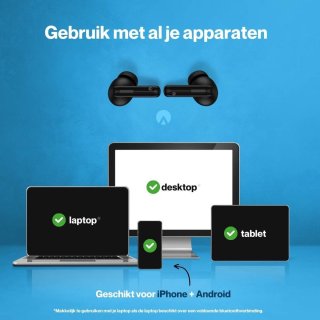DunRock Bubble draadloze oordopjes zwart