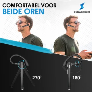 Dynabright Bluetooth Draadloze Headset met Microfoon
