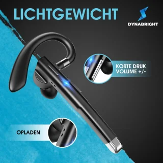 Dynabright Bluetooth Draadloze Headset met Microfoon