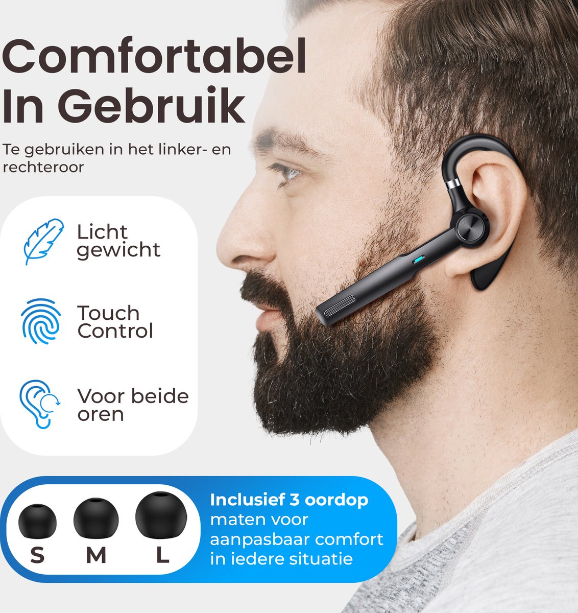Wat vinden we goed aan de DynaBright Draadloze Headset PRO Bluetooth 5.1