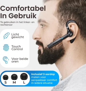 DynaBright Draadloze Headset PRO Bluetooth 5.1
