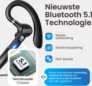 DynaBright Draadloze Headset PRO Bluetooth 5.1