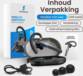 DynaBright Draadloze Headset PRO Bluetooth 5.1