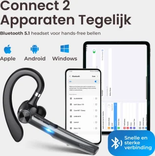 DynaBright Draadloze Headset PRO Bluetooth 5.1
