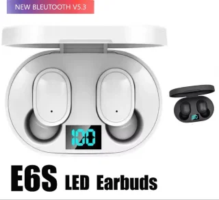 E6S Bluetooth 5.3 Draadloze Oordopjes Wit
