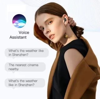 E6S Bluetooth 5.3 Draadloze Oordopjes Wit