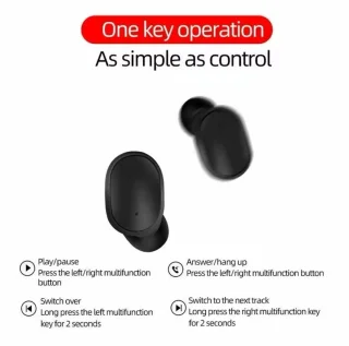 E6S Draadloze Bluetooth 5.3 Oordopjes Zwart